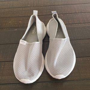 Gray slip on Adidas